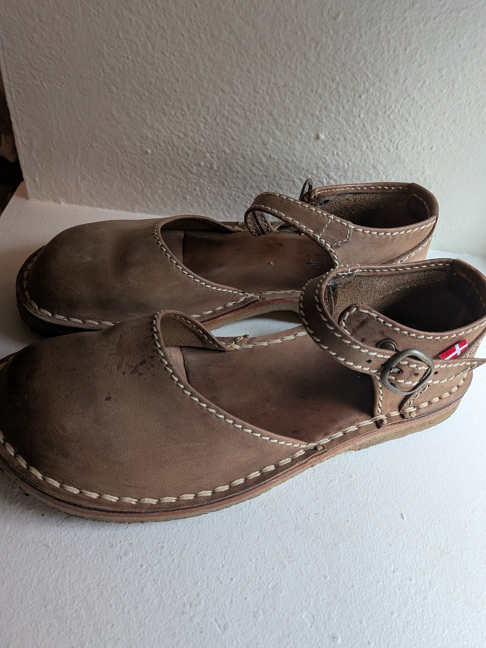 Duckfeet 40 Mols Cocoa Leather Mary Jane Shoes